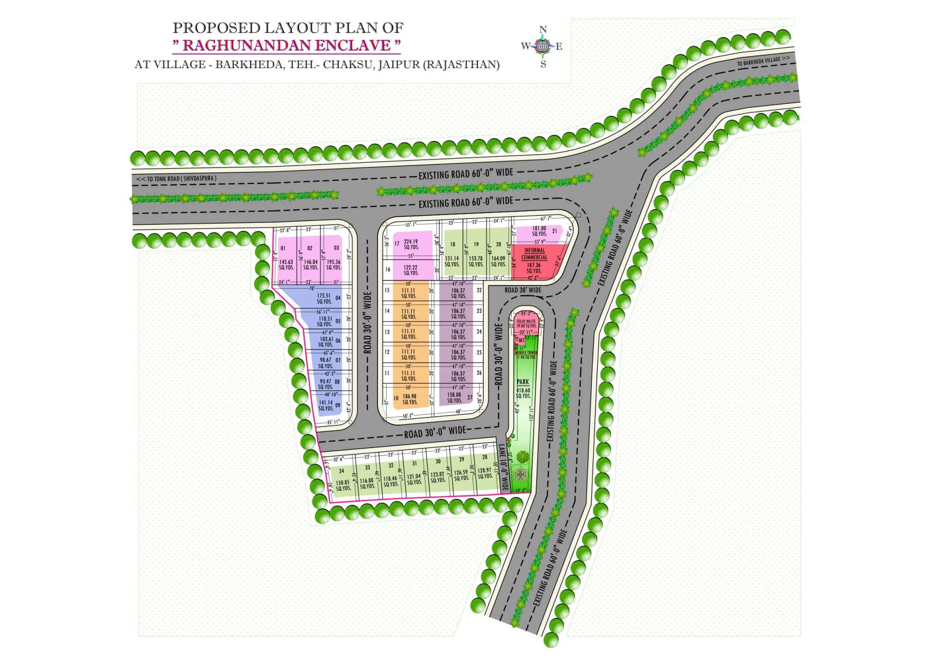 Raghunandan Enclave proposed layout plan