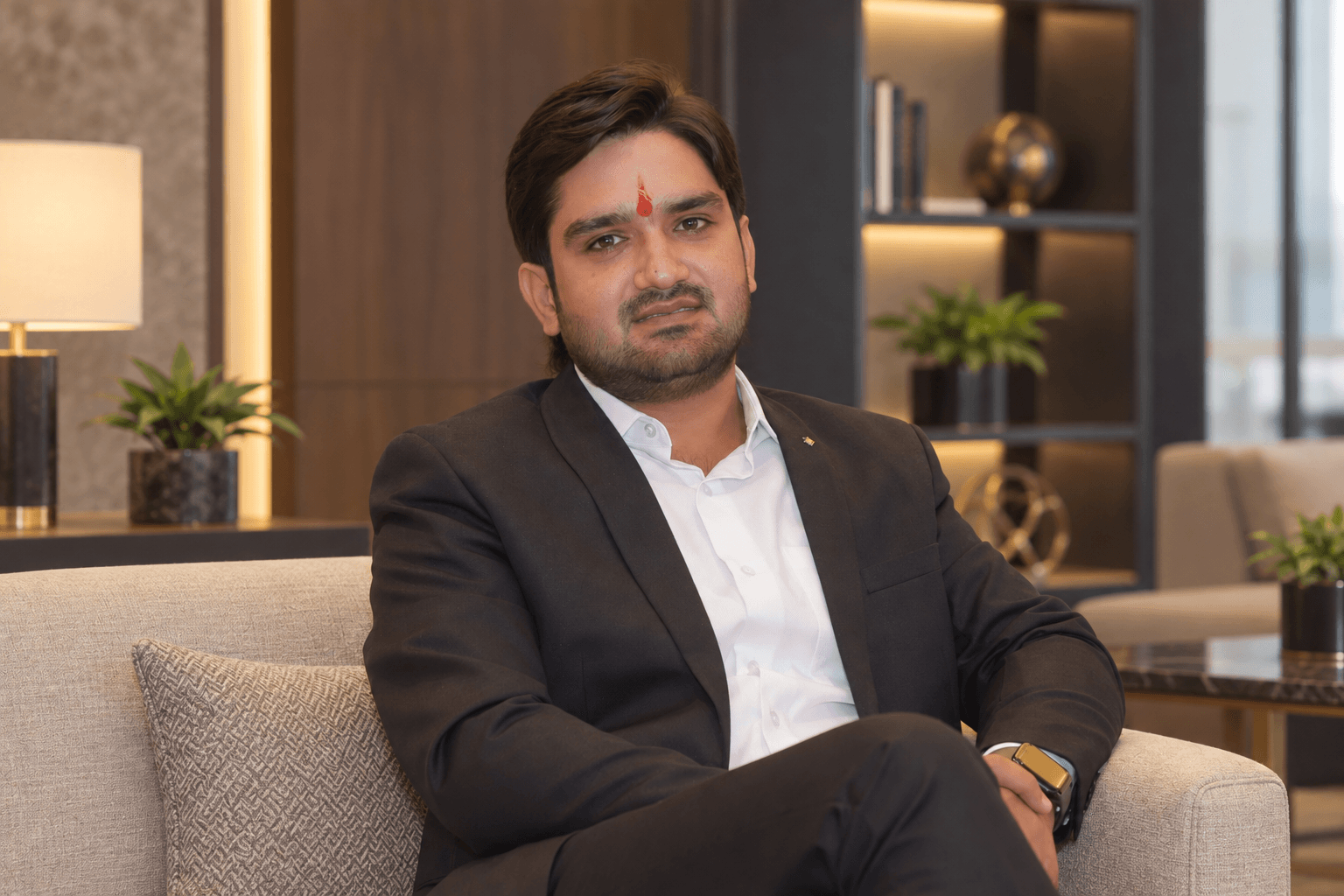 Portrait of Ramesh Choudhary, COO and MD of Rajdhara Colonizers