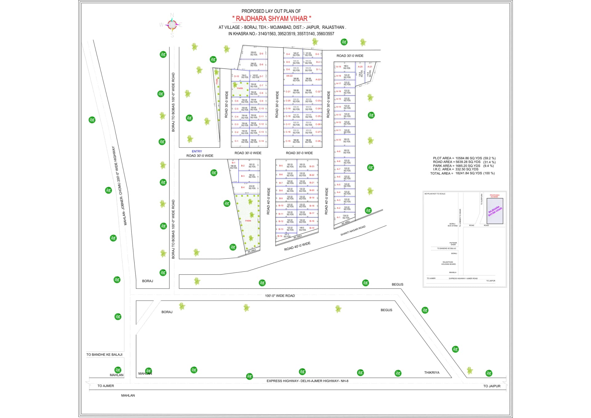 Rajdhara Shyam Vihar proposed layout plan